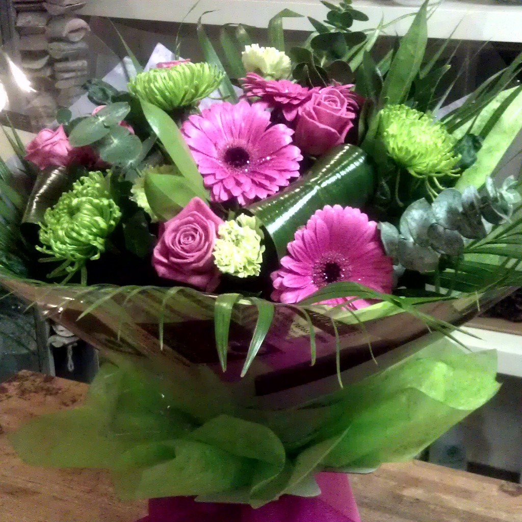 Vibrant Aqua Box Fiona Penny at Sunflowers Florist Weymouth